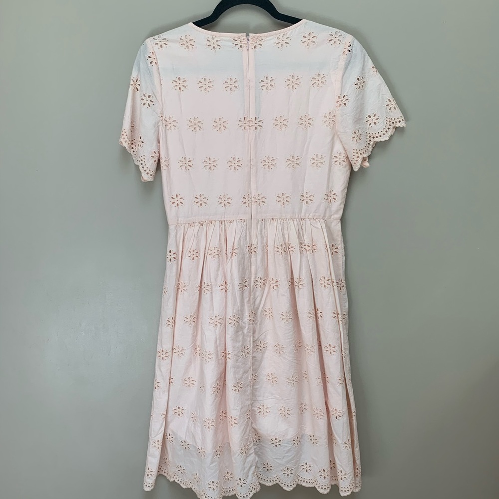 SOLD- Madewell Scalloped Eyelet Midi Dress - Picture 9 of 9